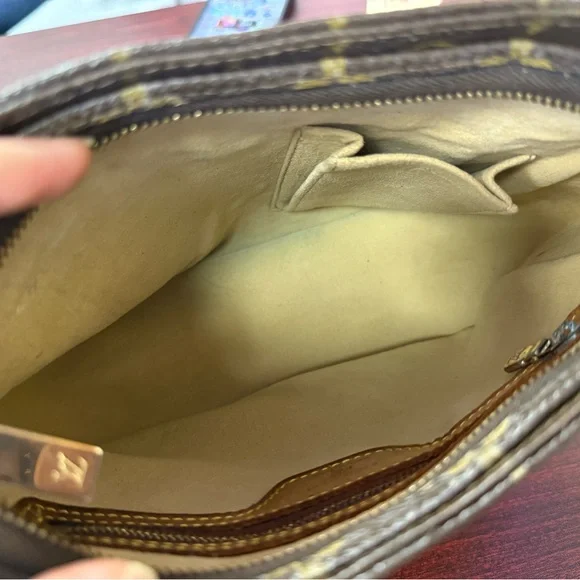 Louis Vuitton Monogram Canvas Shoulder Bag in Brown - Picture 8 of 16